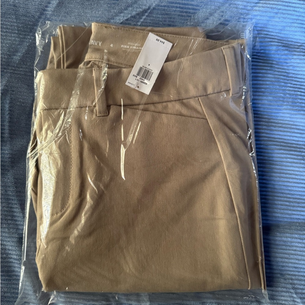 Pixie Straight - High Rise Pants, Size 4, Beige - Women’s wear
